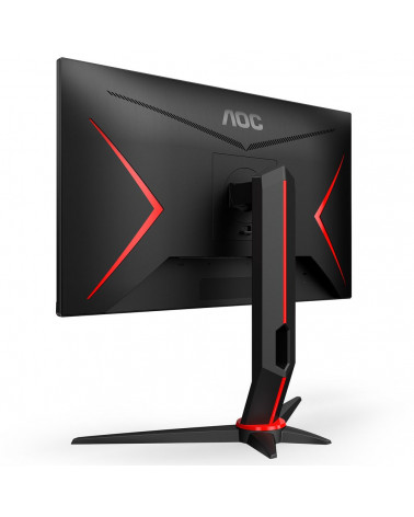 Монитор 23.8" AOC Q24G2A Black-Red (IPS, 2560x1440, HDMI+DP, 1 ms, 178°/178°, 350 cd/m, 1000:1, 165Hz, MM) 