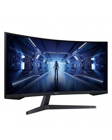 Монитор 34" SAMSUNG C34G55TWWI Odyssey G5 Black (VA, 3440x1440, HDMI+DP, 4 ms, 178°/178°, 250 cd/m, 2500:1, 165Hz, Curved) 