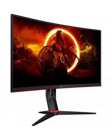 Монитор 27" AOC  C27G2Z3 Black-Red  (VA, изогнутый, 1920x1080, 280Hz, 0.5 ms, 178°/178°, 300 cd/m, 80M:1, +2xHDMI 2.0, +DisplayP