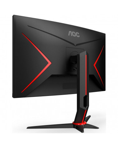 Монитор 27" AOC  C27G2Z3 Black-Red  (VA, изогнутый, 1920x1080, 280Hz, 0.5 ms, 178°/178°, 300 cd/m, 80M:1, +2xHDMI 2.0, +DisplayP