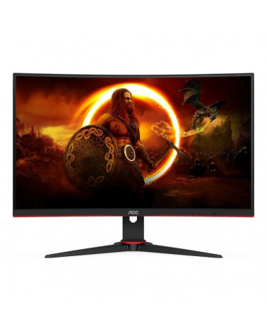 Монитор 27" AOC C27G2E Black-Red (VA, Curved, nonGLARE, 165 Hz, 250 cd/m2, H178°/V178°, 4000:1, 80M:1, 16.7M, 4ms, VGA, 2xHDMI, 