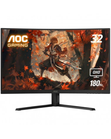 Монитор 31.5" AOC CQ32G4VE Black (VA, изогнутый, 2560x1440, 180Hz, 0.5 ms, 178°/178°, 300 cd/m, 80M:1, +2xHDMI 2.0, +DisplayPort