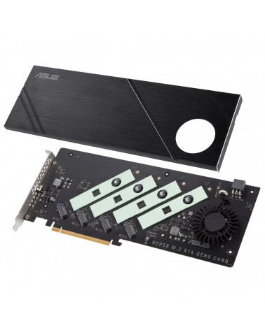 Плата расширения ASUS HYPER M.2 X16 GEN5 CARD /PCIE 5.0 M.2 X16, ADD ON CARD 