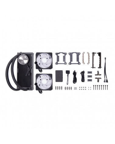 Жидкостная система охлаждения Cooler Master PL240 Flux, LGA1700  |MLY-D24M-A23PZ-R1| PL240 Flux, 240 x 27mm wide radiator, 120mm