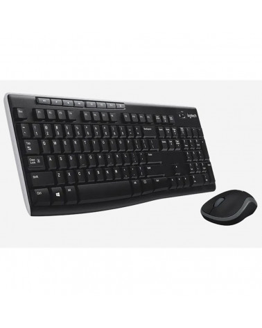 Комплект клавиатура и мышь Logitech Комплект беспроводной Logitech MK270 |920-004518| клавиатура черная, 112 клавиш с защитой от