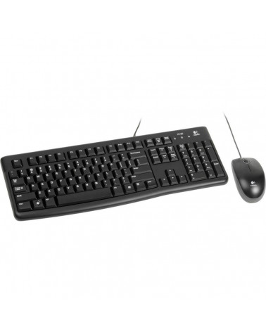 Комплект клавиатура и мышь Logitech Комплект Logitech Desktop MK121 цвет черный, USB, RTL 