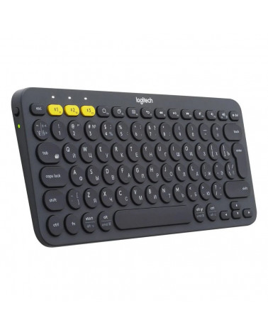 Клавиатура беспроводная Logitech K380 Multi-Device Bluetooth Keyboard Gray серая, копактная, 79 круглых клавиш, Bluetooth 3,0, п