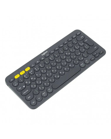 Клавиатура беспроводная Logitech K380 Multi-Device Bluetooth Keyboard Gray серая, копактная, 79 круглых клавиш, Bluetooth 3,0, п