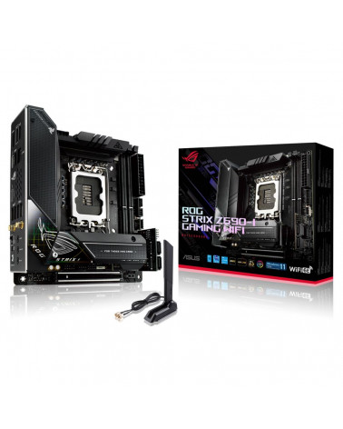 Материнская плата ASUS ROG STRIX Z690-I GAMING WIFI LGA1700 mini-ATX 2xDDR5 PCIEx16 2xM.2 HDMI 2.5GLAN WIFI (460961) 6