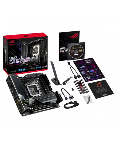 Материнская плата ASUS ROG STRIX Z690-I GAMING WIFI LGA1700 mini-ATX 2xDDR5 PCIEx16 2xM.2 HDMI 2.5GLAN WIFI (460961) 6