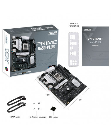 Материнская плата ASUS PRIME B650-PLUS /AM5,B650,USB 3.2 GEN 2,AURA,MB AM5 ATX 4xDDR5 PCIEx16 2xPCIEx1 2xM.2 HDMI DP 2.5GLAN (90