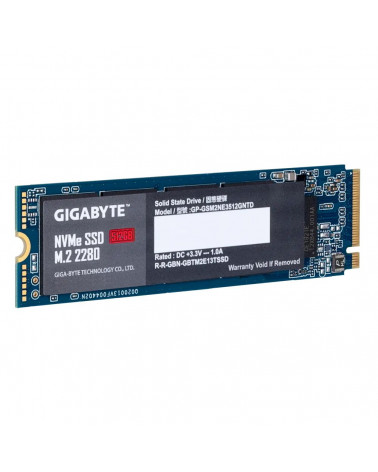 Твердотельный накопитель SSD Gigabyte 512GB M.2 2280 GP-GSM2NE3512GNTD Client PCIe Gen3x4 with NVMe, 1700/1550, IOPS 270/340K, M