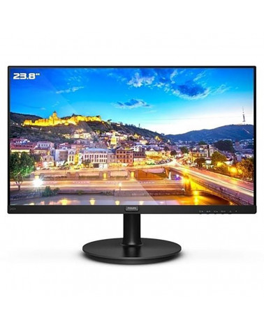 Монитор Philips 23.8" 242V8LA (00/01) Black (VA, 1920x1080, D-sub+HDMI+DP, 4 ms, 178°/178°, 250 cd/m, 3000:1, MM) (771676) (7716