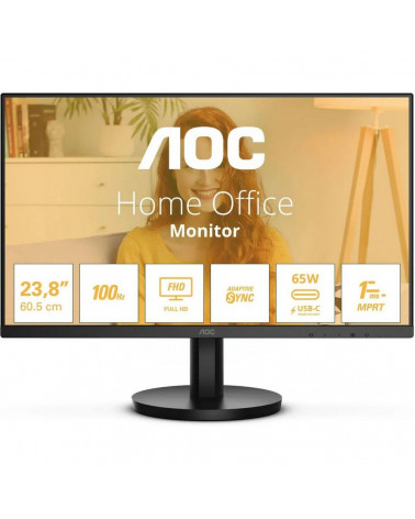 Монитор 23.8" AOC 24B3CA2  Black (IPS, 1920x1080, 100Hz, 1 ms, 178°/178°, 250 cd/m, 20M:1, +HDMI 1.4, +2xUSB 3.2, +USB Type-C, +