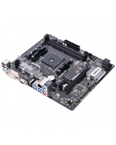 Материнская плата ASRock B450M-HDV R4.0, Socket AM4, AMD B450, 2xDDR4-2667, D-SUB+DVI-D+HDMI, 1xPCI-Ex16, 1xPCI-Ex1, 4xSATA3(RAI