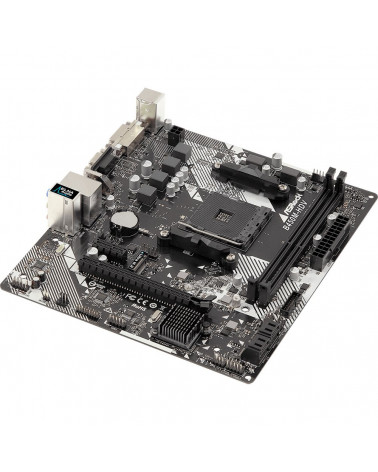 Материнская плата ASRock B450M-HDV R4.0, Socket AM4, AMD B450, 2xDDR4-2667, D-SUB+DVI-D+HDMI, 1xPCI-Ex16, 1xPCI-Ex1, 4xSATA3(RAI