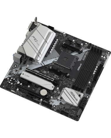 Материнская плата ASRock B550M PRO4, Socket AM4, AMD B550, 4xDDR4-3200, D-SUB+HDMI+DP, 2xPCI-Ex16, 1xPCI-Ex1, 6xSATA3(RAID 0/1/1