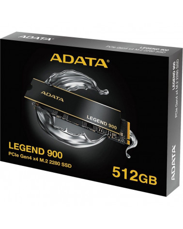 Твердотельный накопитель SSD ADATA LEGEND 900 512GB M.2 NVMe 1.4, PCIe 4.0 x4, 3D NAND, R/W 6200/2300MB/s