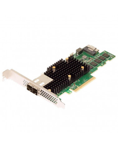 RAID-контроллер Broadcom MegaRAID 9580-8I8E SGL (05-50076-00) PCIe 4.0 x8 LP, SAS/SATA/NVMe, RAID 0,1,5,6,10,50,60, 16port(1 * i