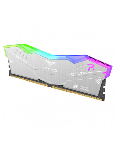 Модуль памяти DDR5 TEAMGROUP T-Force Delta RGB ECO 32GB (2x16GB) 6000MHz CL38 (38-46-46-76) 1.25V / FF2D532G6000HC38GDC01 / Silv