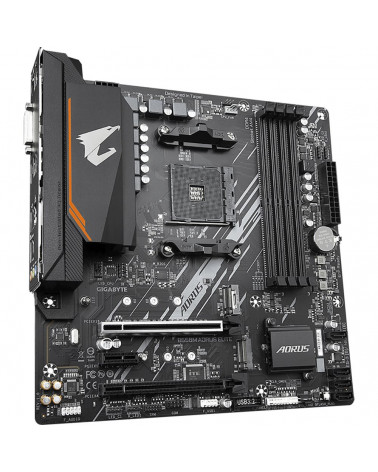 Материнская плата Gigabyte B550M AORUS ELITE, Socket AM4, AMD B550, 4xDDR4-3200, DVI-D+HDMI, 2xPCI-Ex16, 1xPCI-Ex1, 4xSATA3(RAID