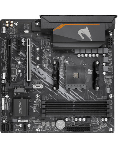 Материнская плата Gigabyte B550M AORUS ELITE, Socket AM4, AMD B550, 4xDDR4-3200, DVI-D+HDMI, 2xPCI-Ex16, 1xPCI-Ex1, 4xSATA3(RAID