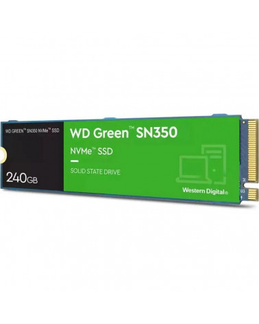 Твердотельный накопитель SSD Western Digital M.2 2280 240GB WD Green Client SSD WDS240G2G0C PCIe 3.0 x4  6Gb/s, 2400/900, 3D TLC