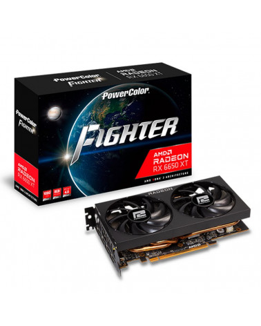 Видеокарта PowerColor RX6650XT 8GB Fighter GDDR6 128-bit HDMI DPx3