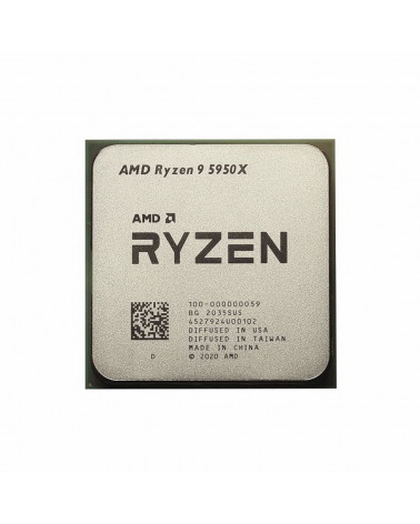 Центральный Процессор AMD RYZEN 9 5950X BOX (100-100000059WOF) (Vermeer, 7nm, C16/T32, Base 3,40GHz, Turbo 4,90GHz, Without Grap