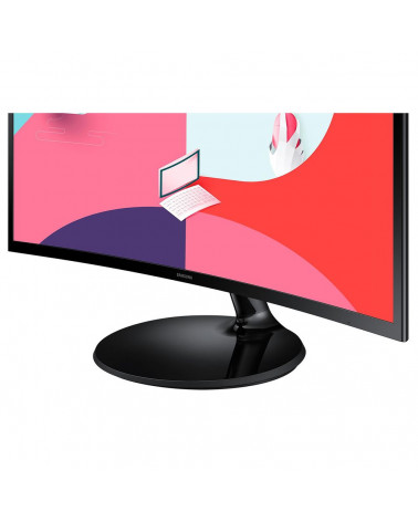 Монитор 27" SAMSUNG S27C360EAI Black (VA, 1920x1080, D-sub+HDMI, 4 ms, 178°/178°, 250 cd/m, 3000:1, 75Hz, Curved 1800R) 