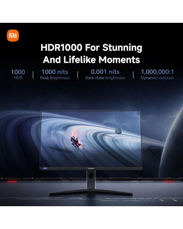 Монитор 27" Xiaomi Mini LED Gaming Monitor G Pro 27i Black-White (Fast IPS, 2560x1440,  HDMI+HDMI+DP+DP, 1 ms, 178°/178°, 600 cd