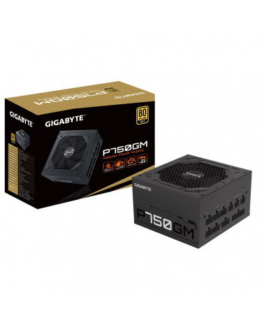 Блок питания Gigabyte P750GM GP-P750GM 750W, 80Plus, Gold, Полностью модульный, RTL 5 (551759) 