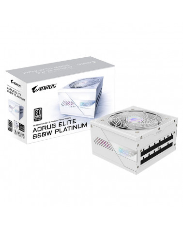 Блок питания ПК Gigabyte AE850PM PG5 ICE 850W, 80Plus, Platinum, Полностью модульный, PCIe Gen 5.1, ATX 3.0 compatible. 28200-AE