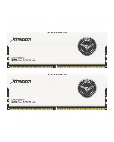 Модуль памяти DDR5 TEAMGROUP T-Force Xtreem 32GB (2x16GB) 7200MHz CL34 (34-42-42-84) 1.40V / FFWD532G7200HC34ADC01 / White