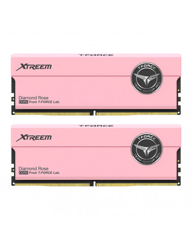 Модуль памяти DDR5 TEAMGROUP T-Force Xtreem 32GB (2x16GB) 7200MHz CL34 (34-42-42-84) 1.40V / FFPD532G7200HC34ADC01 / Pink