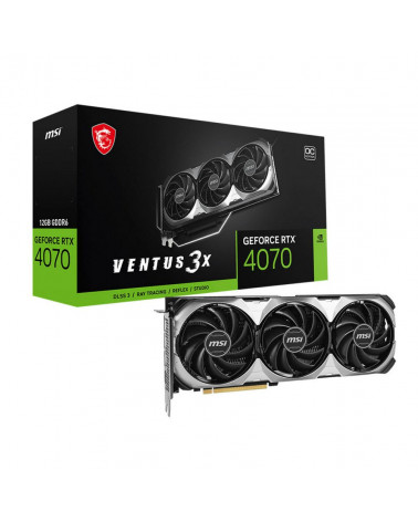 Видеокарта MSI RTX4070 VENTUS 3X E1 OC 12GB GDDR6 192bit 3xDP HDMI 3FAN RTL