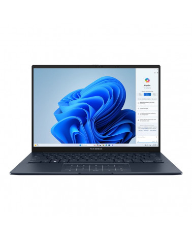 Ноутбук ASUS Zenbook 14 OLED UX3405MA-QD437 Intel Core Ultra 5 Processor 125H/16Gb/SSD512GB/14"/OLED/FHD/NoOS/Ponder Blue (90NB1