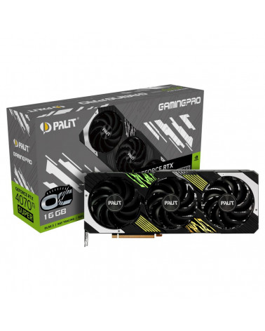 Видеокарта Palit RTX4070Ti SUPER GAMINGPRO OC 16GB GDDR6X 256-bit DPx3 HDMI 3FAN RTL