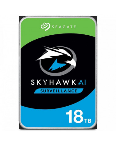 Жесткий диск Seagate SkyHawk AI Surveillance ST18000VE002 18TB 3.5" SATA 6Gb/s, 7200rpm, 256MB, 24x7, Bulk (041435)