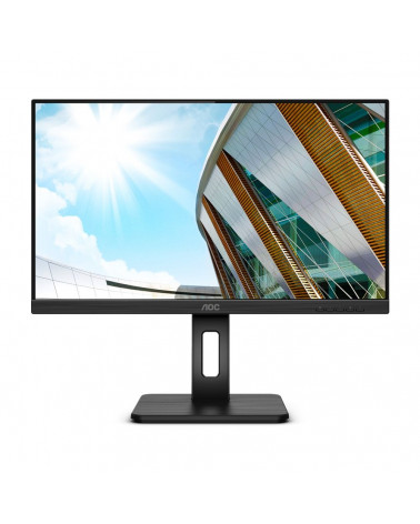 Монитор AOC 23.8" 24P2Q Black (IPS, 1920x1080, D-sub+DVI+HDMI+DP, 4 ms, 178°/178°, 250 cd/m, 1000:1 (50M:1), MM, Pivot), (147293