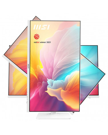 Монитор 27" MSI Modern MD2712PW White (IPS, 1920x1080, HDMI+Type C, 1 ms, 178°/178°, 300 cd/m, 1000:1 (100M:1), 100Hz) 