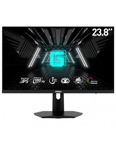 Монитор 23.8" MSI G244F E2 Black (Rapid IPS, 1920x1080, HDMI+HDMI+DP, 1 ms, 178°/178°, 250 cd/m, 1000:1 (100M:1), 180Hz) 