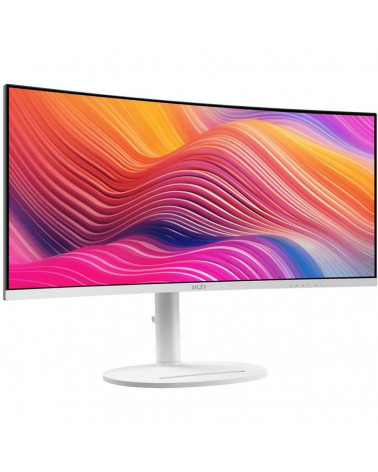 Монитор 34" MSI Modern MD342CQPW White (VA, 3440x1440, HDMI+HDMI+DP+Type C, USB, 1 ms, 178°/178°, 300 cd/m, 3000:1 (100M:1), 120