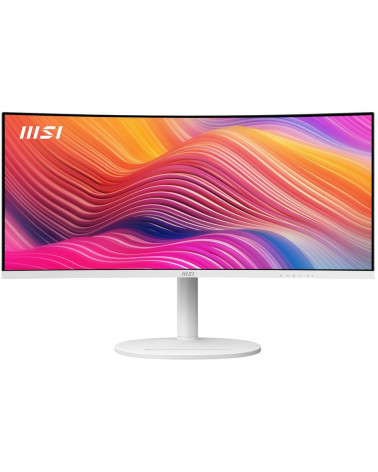 Монитор 34" MSI Modern MD342CQPW White (VA, 3440x1440, HDMI+HDMI+DP+Type C, USB, 1 ms, 178°/178°, 300 cd/m, 3000:1 (100M:1), 120