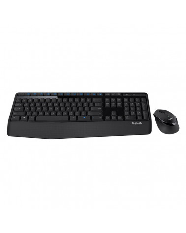 Комплект клавиатура и мышь Logitech Комплект беспроводной Logitech Wireless Combo MK345 |920-008534| клавиатура черная, 104 клав