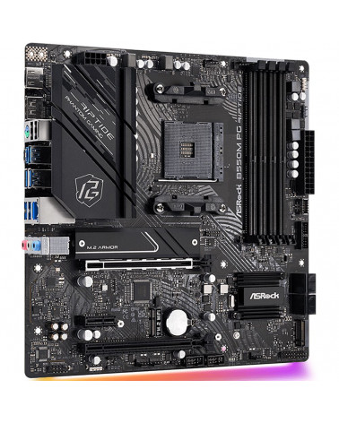 Материнская плата ASRock B550M PG RIPTIDE, Socket AM4, AMD B550, 4xDDR4-3200, HDMI+DP, 2xPCI-Ex16, 1xPCI-Ex1, 4xSATA3(RAID 0/1/1