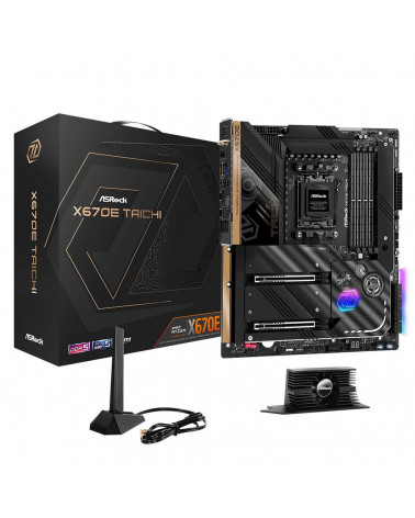 Материнская плата ASRock X670E TAICHI, Socket AM5, AMD X670, 4xDDR5-4800, HDMI, 2xPCI-Ex16, 8xSATA3, 4xM.2, 6 Ch Audio, 1x2.5GLa