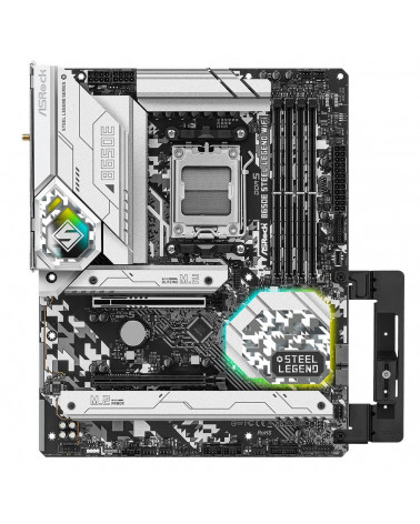 Материнская плата ASRock B650E STEEL LEGEND WIFI, Socket AM5, AMD B650, 4xDDR5-5200, HDMI+DP, 2xPCI-Ex16, 2xSATA3(RAID 0/1/10), 