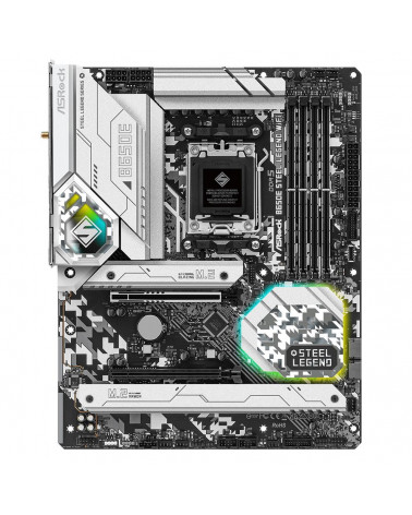 Материнская плата ASRock B650E STEEL LEGEND WIFI, Socket AM5, AMD B650, 4xDDR5-5200, HDMI+DP, 2xPCI-Ex16, 2xSATA3(RAID 0/1/10), 