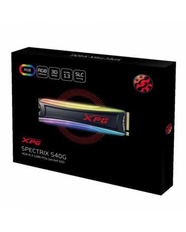 M.2 2280 512GB ADATA XPG SPECTRIX S40G RGB Client SSD (AS40G-512GT-C) PCIe Gen3x4 with NVMe, 3500/1900, IOPS 300/240K, MTBF 2M, 